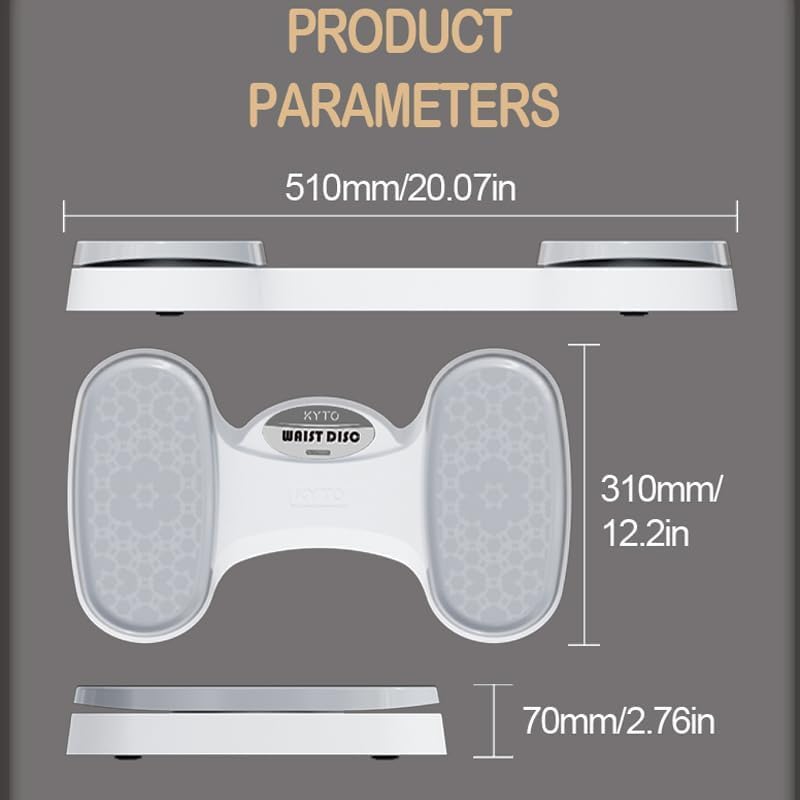 KYTO Waist Twister Disc, Exercise Twist Boards Waist Twist Board for Exercise Balance Board for Foot Massage Waist Twister for Women Belly Fat Body Shaping Fitness Twister Machine - Image 3